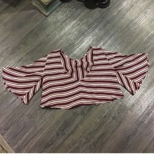 Flynn Skye Striped Crop Top